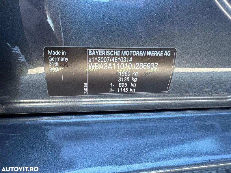 BMW Seria 3 316i Sport Line - imagine 11